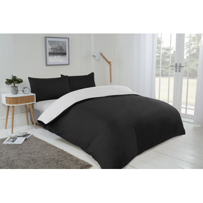 Kirke Polyester No Pattern Duvet Cover Set with Pillowcases Included