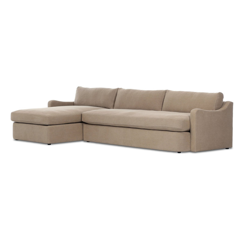 Aurelia 2-Piece Sectional, Left Hand Facing, Boatway Canvas Linen