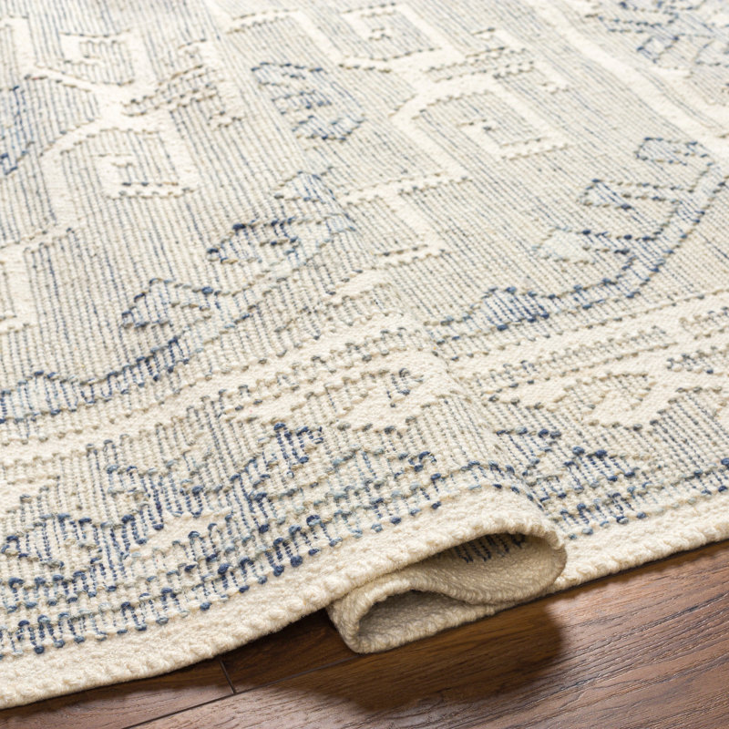 Tapis oriental gris en laine tissé à la main Saber, Rectangle 2 pi x 3 pi