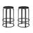 Solid Wood Counter Stool with Steel Frame-180802096