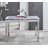 Wolcott Extendable Glass Dining Table with Chrome Base -1623714192