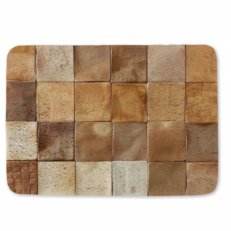 Chukes Microfiber / Microsuede Non-Slip Bath Mat, 17" W x 24" L