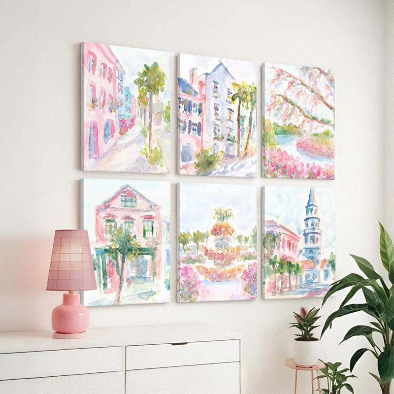 6 Piece Wrapped Canvas Print