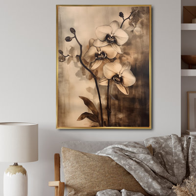 " Brown Exotic Orchids Elegance "