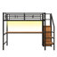 Lit mezzanine en métal avec bureau-2122844899