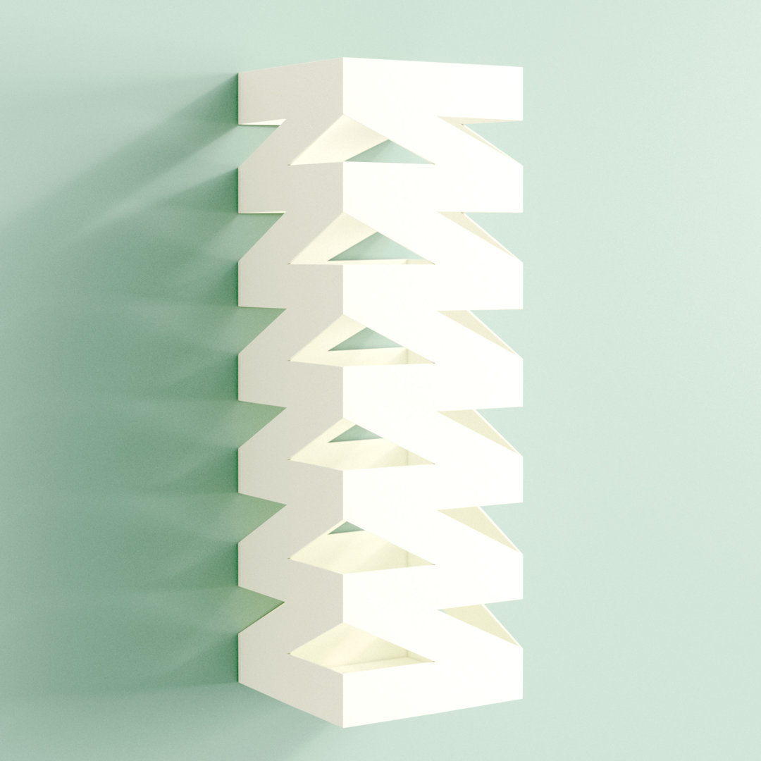 Jeycob Square Zig-Zag Umbrella Stand Ivy Bronx 