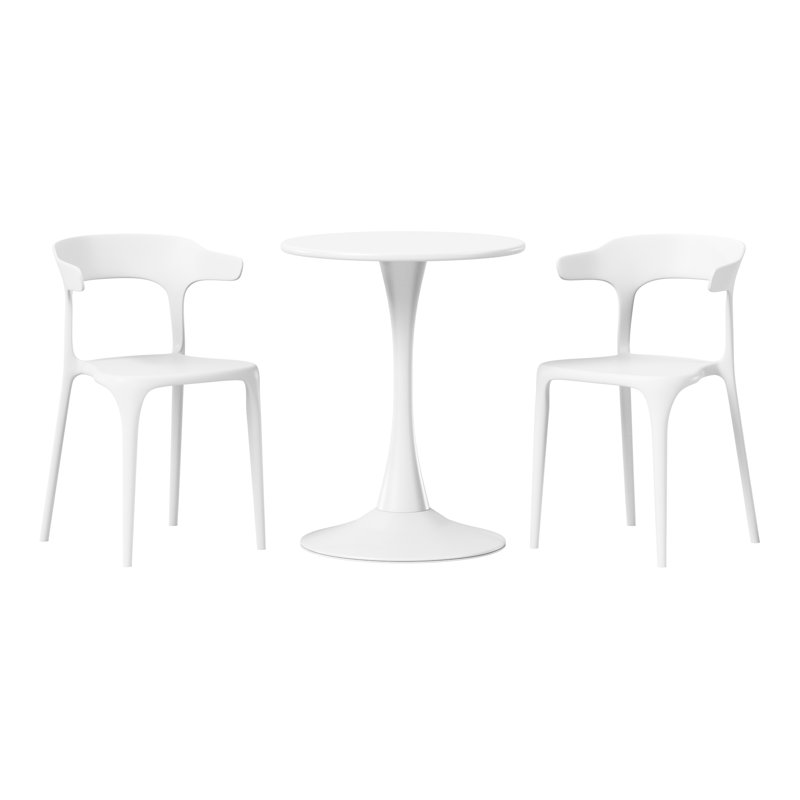 Ensemble repas extérieur 2 personnes, Blanc