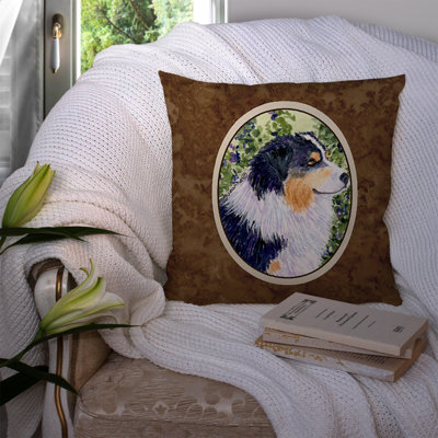 Coussin extérieur brun carré intérieur/extérieur australian berger