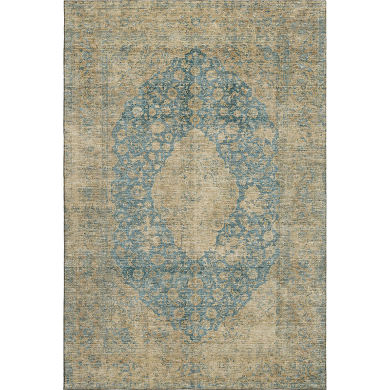 Premium Machine Washable Honig AMF1657 Global Rug, Rectangle 10' x 14'