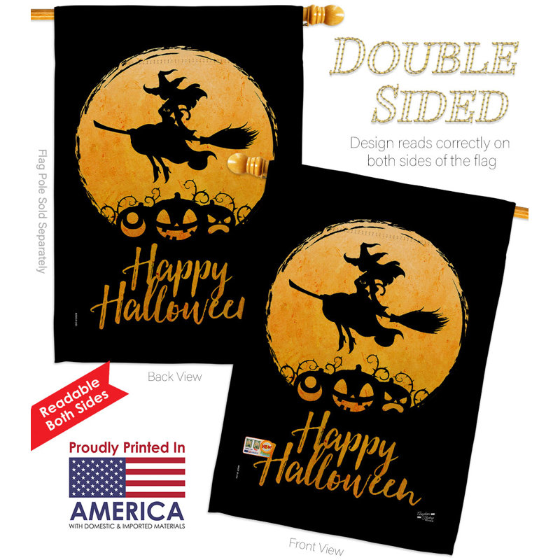 Drapeau d'Halloween 40 po x 28 po Halloween