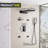 3-Function Shower System With 22" Rectangle Shower Head,Body Jets And Hand Shower (Valve Included)-113407328