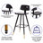 Azurie LeatherSoft Barstools with Iron Frame and Gold Tipped Legs-911500882