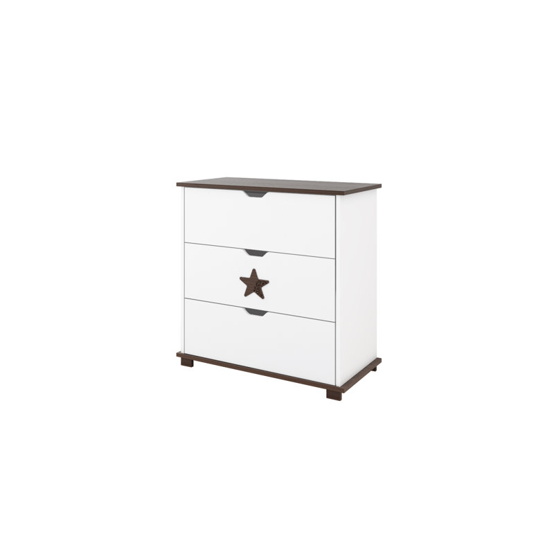 Epperson Kids 3 - Drawer Chest, White/Nut