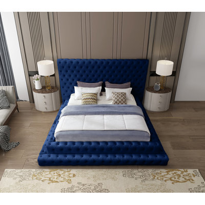Dymphia Revel Velvet Bed