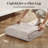 Soft Beige Vintage Floral Washable Area Rug With Non-Slip Backing For Living Rooms, Bedrooms-142006730-141886512