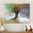 Tree Canvas Wall Art, Four Seasons Nature Illustration Print - Tree with Four Seasons-7470408-7470402-79702537
