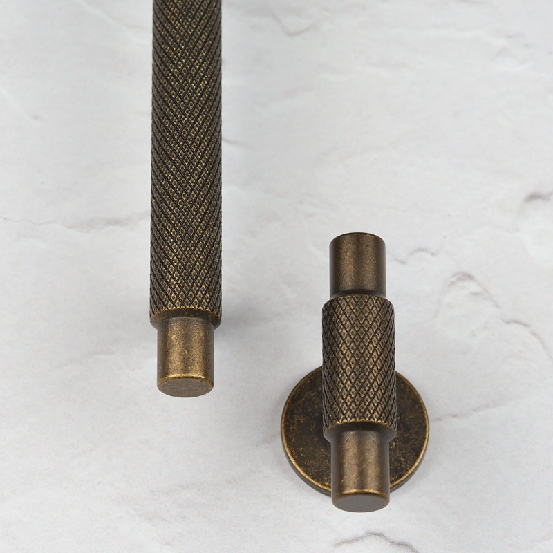 Satin Nickel Cup Handle, 25mm Knob