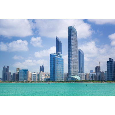 Skyscrapers At Persian Gulf - Wrapped Canvas Print