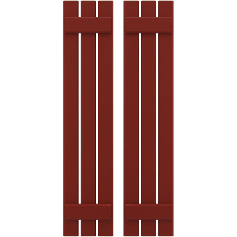 Volets de planche-n-lattes (par paire) Americraft (2 lattes), Poivre rouge, 11 1/2", 73"