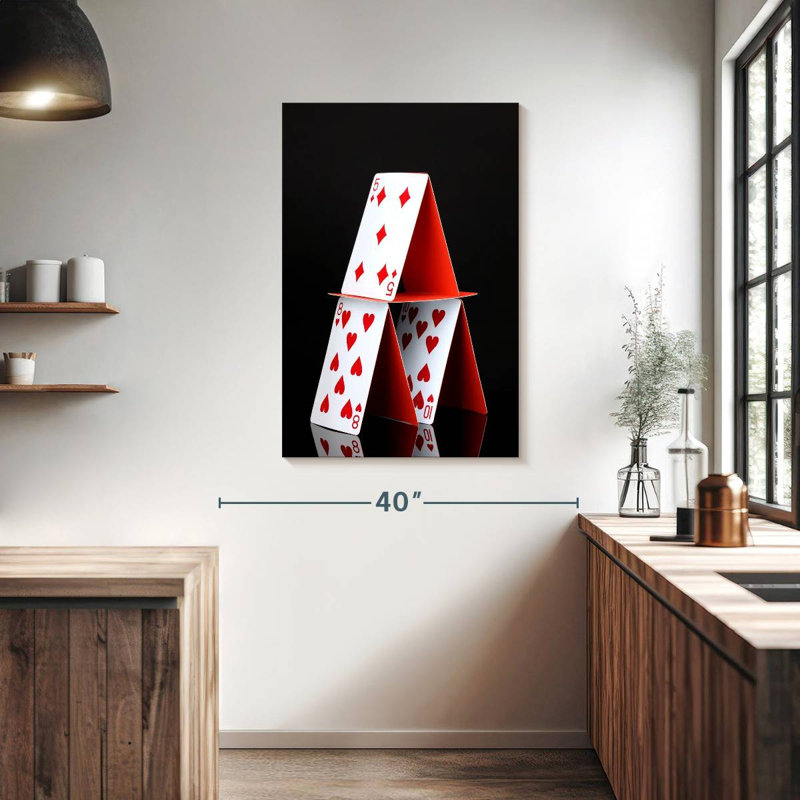 Senne Stacked Playing Cards, 39" H x 26" W