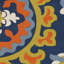 Tapis bleu clair / orange tissé à la main Columbus-17596711