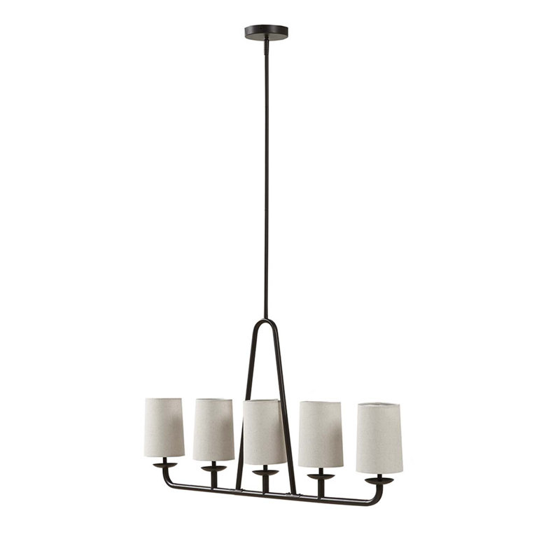 Lustre linéaire à 5 lumières