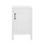 Meuble-lavabo de 20 po avec lavabo en céramique, tablette ajustable en U, support de porte, meuble-lavabo étroit-544438984