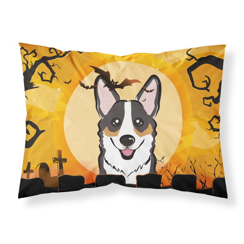  Taie d'oreiller Halloween Schnauzer, Corgi tricolore