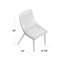 Chaise d'appoint rembourrée en coton gris Garelli