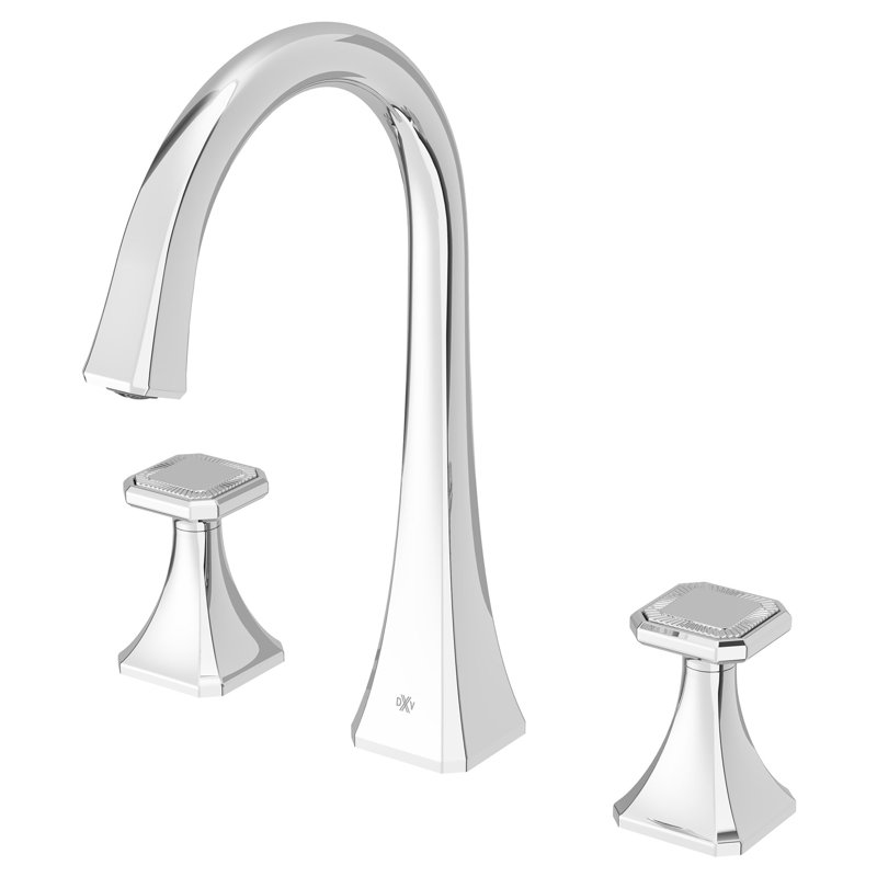 Belshire High Spout Widespread Bathroom Faucet, Polished Chrome