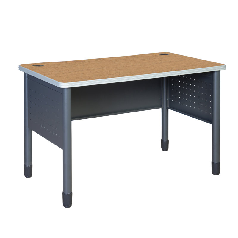 Table ou bureau de formation en acier Regency Mesa 48 po x 30 po - chêne moyen