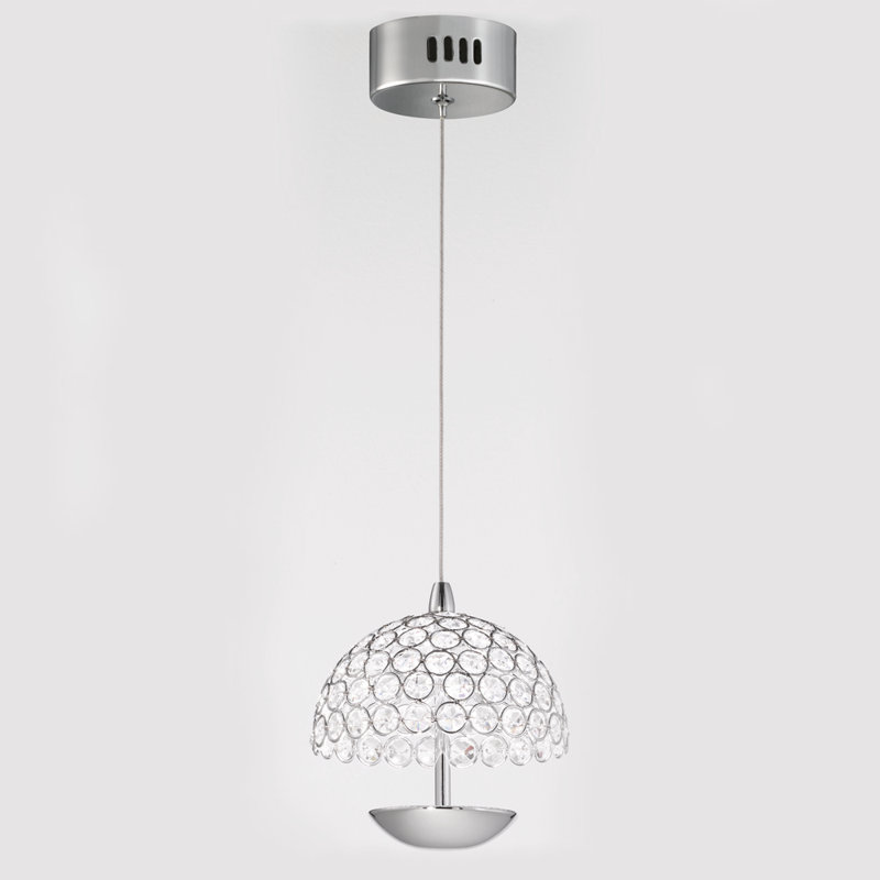 Forreston 1 - Light Chrome LED Sphere Pendant