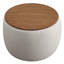 Repose-pieds rond avec rangement 26 po Modway Perla-97667386