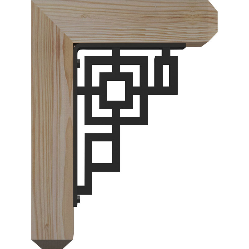 Support de fer Eris, 18"H x 15 1/2"D, Sapin de Douglas l 3 1/2 po x T 4 po (lisse)