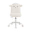 Chaise de bureau pivotante pour enfants avec roulettes - Tabouret de travail réglable en hauteur - Petit agneau avec rembourrage doux-130074594