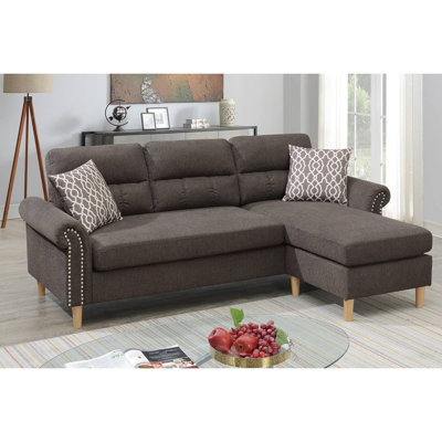 Ensemble de canapé modulaire réversible en polyfibre Paparika