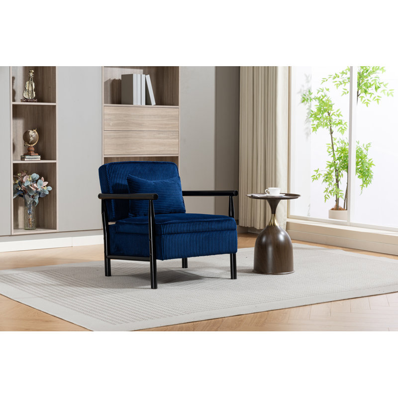 Chaise d'appoint Mid Mid Century, Bleu