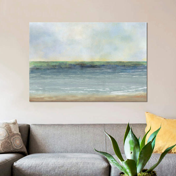 «Ocean Breeze I», impression sur toile, H 26 po x l 40 po x P 1,5 po, Toile tendue, Pas de tapis