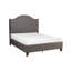 Lit tapissier en velours traditionnel-1223785930