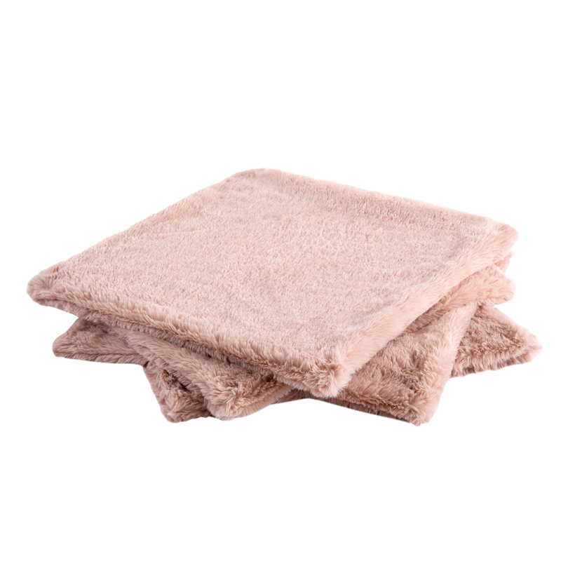 Square Cushion Cover, Peach Blush