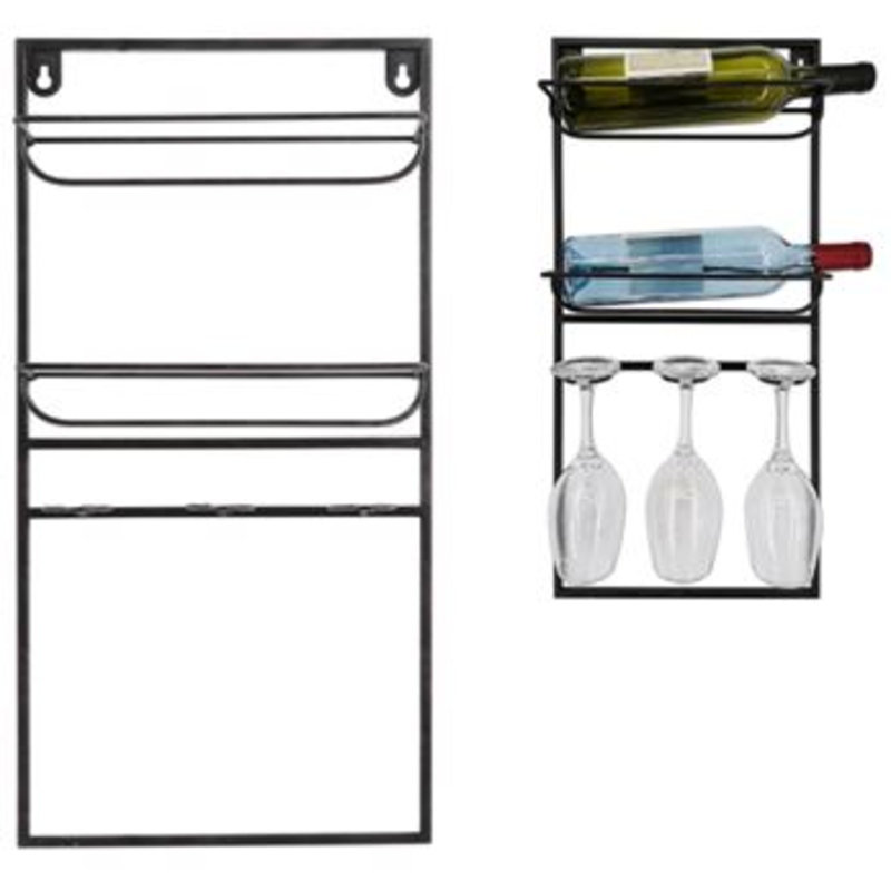 Elements Wine Bottle & Glass Rack