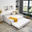 Glam Button-Tufted Full Size Upholstered Daybed with Nailhead Trim Trundle Sofa Bed