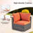 8 - Person Patio Conversation Set with Cushions-89823881-92729506