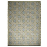 Rug & Kilim’S Scandinavian Inspired Green And Blue Geometric Wool Rug