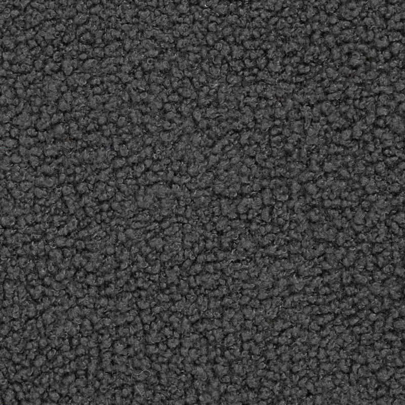 Repose-pieds en velours avec rangement caché et structure en bois Christofferse, Gris
