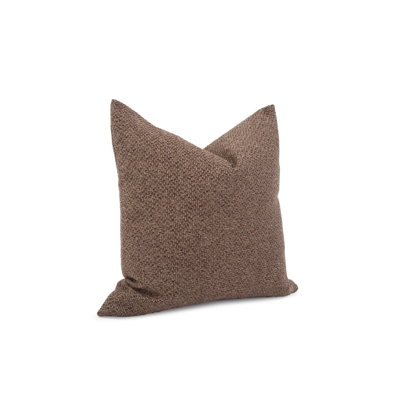 Throw Pillow, 20" x 20", Chocolate, Down