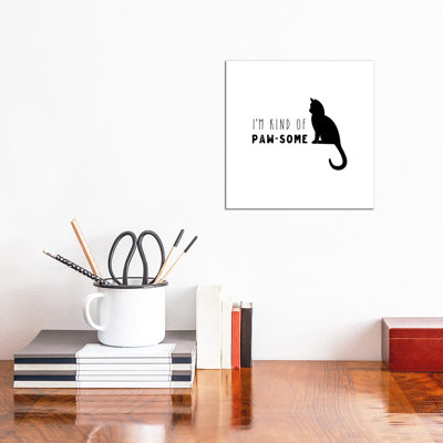 Pawesome Cat by Amanda Murray - Wrapped Canvas Print
