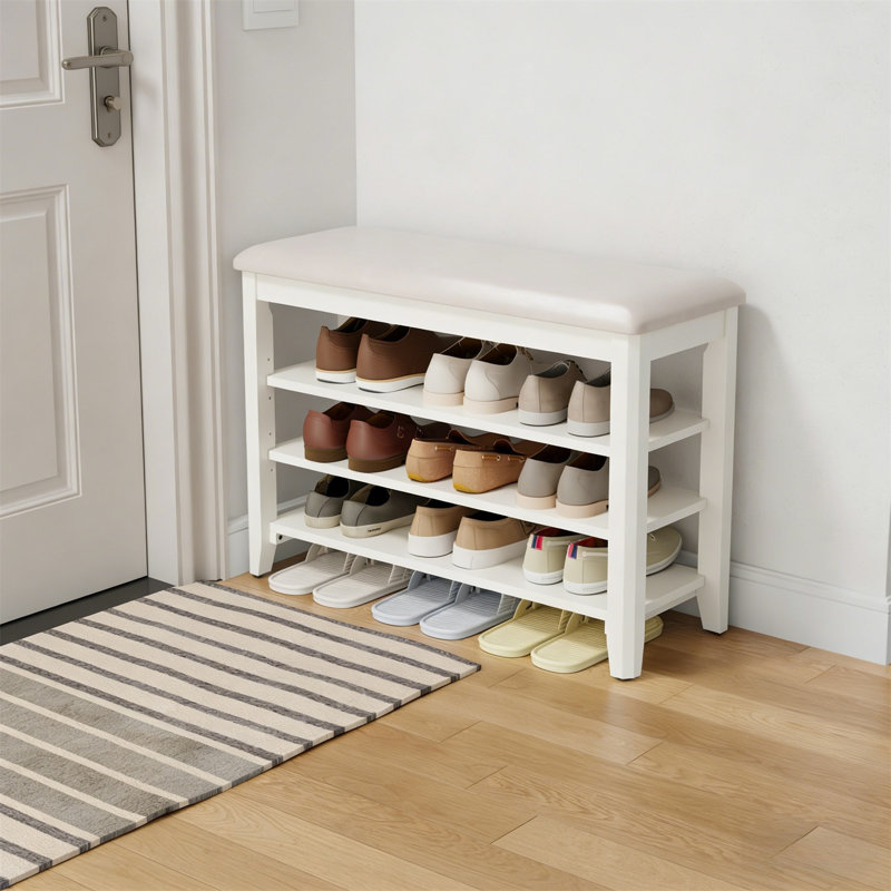 Premium Wooden Shoe Cabinet For Home, 20.4" H x 31.5" W x 11.8" D