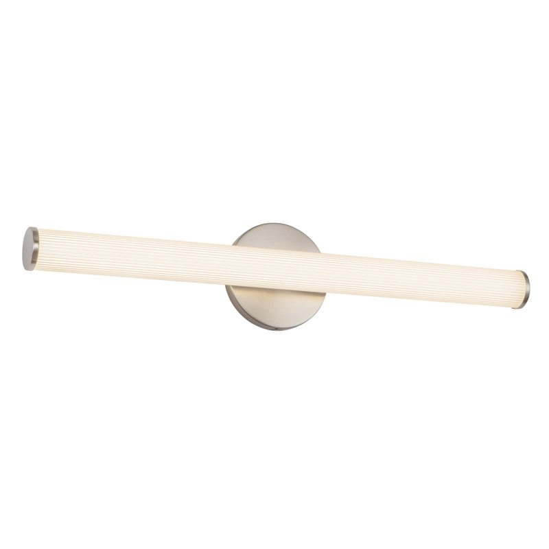Vire 24-in Black dimmable LED Wall Sconce, Nickel