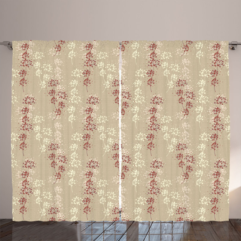 Semi Sheer Curtain Pair
